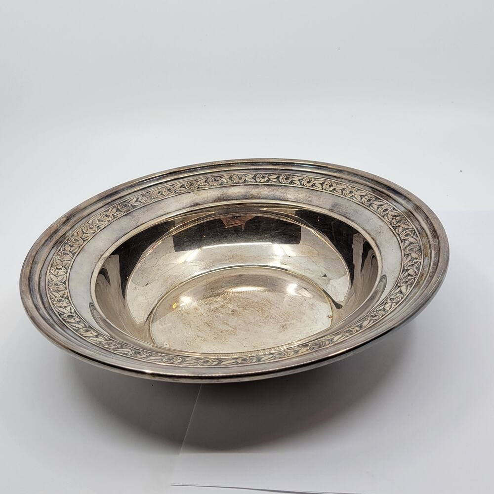 Vintage Reed & Barton Silverplate Bowl Serving Dish Tray 9.75" diameter #1204